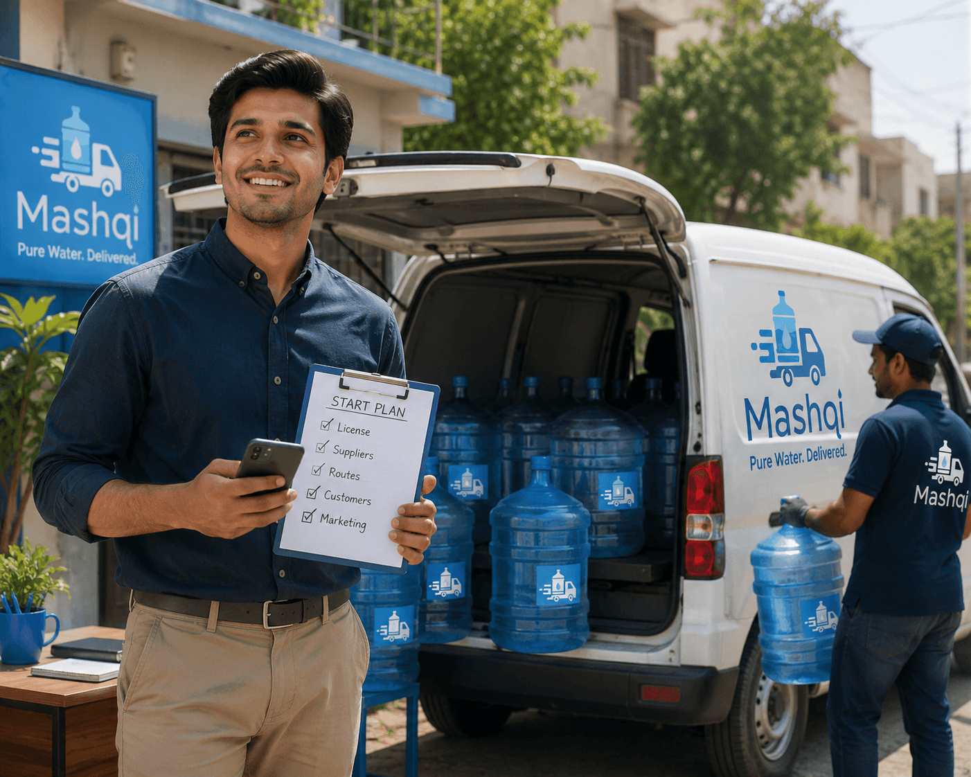 Hyderabad Sindh water delivery planning Latifabad and Qasimabad 19L routes